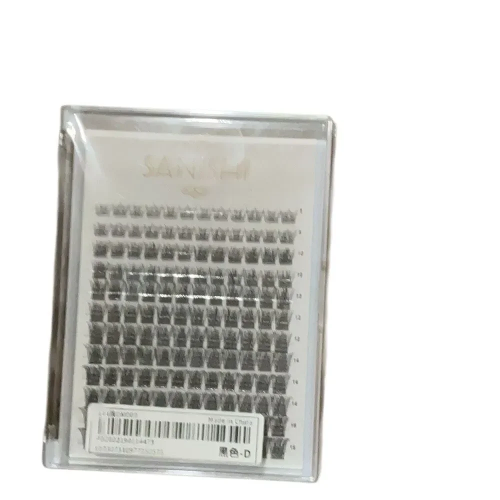 2 pc set 120ct D Curl lash clusters New 8-16mm natural volume fluffy cateye